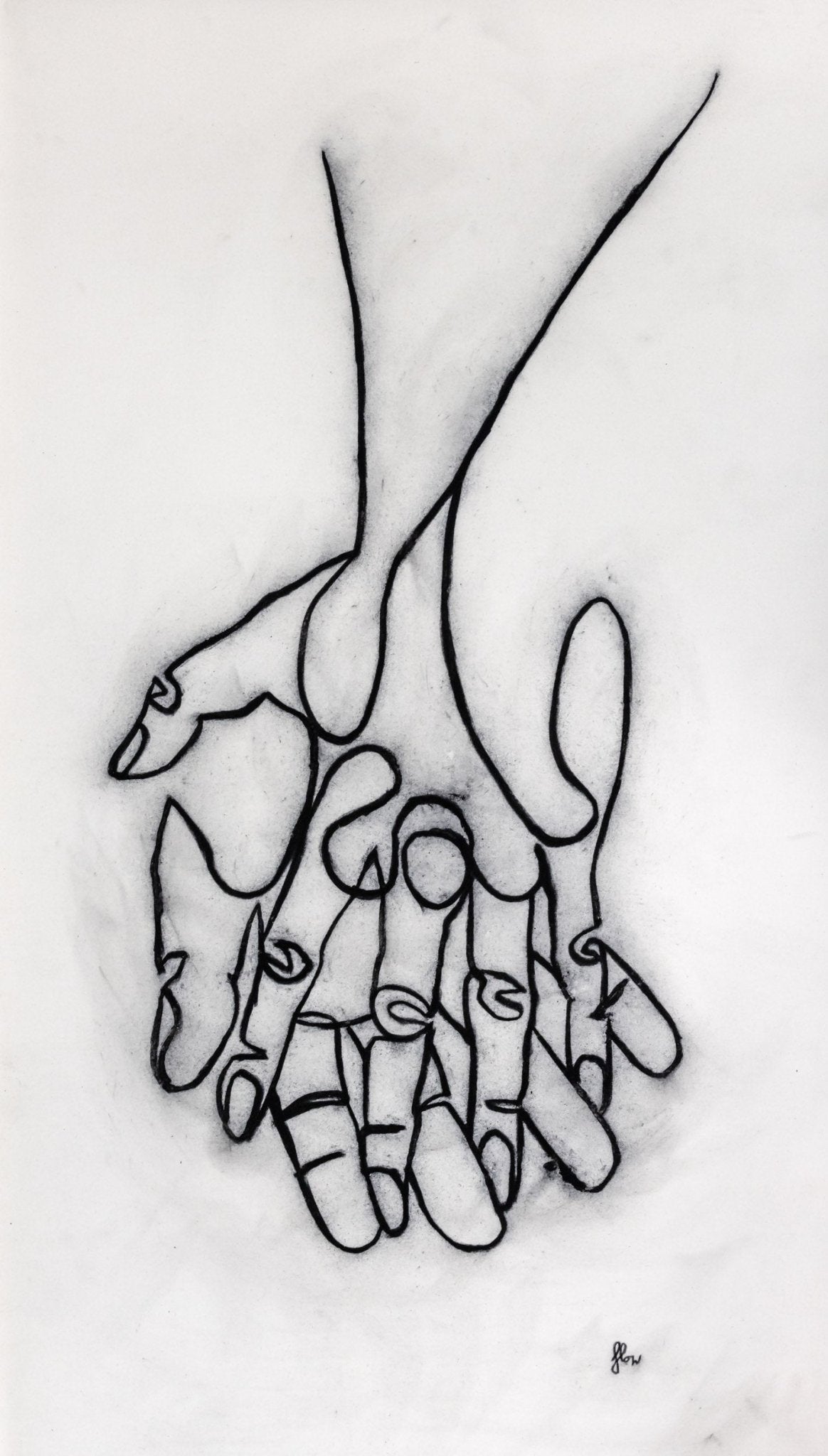 Holding hands - FLOWSOFLY art kunst