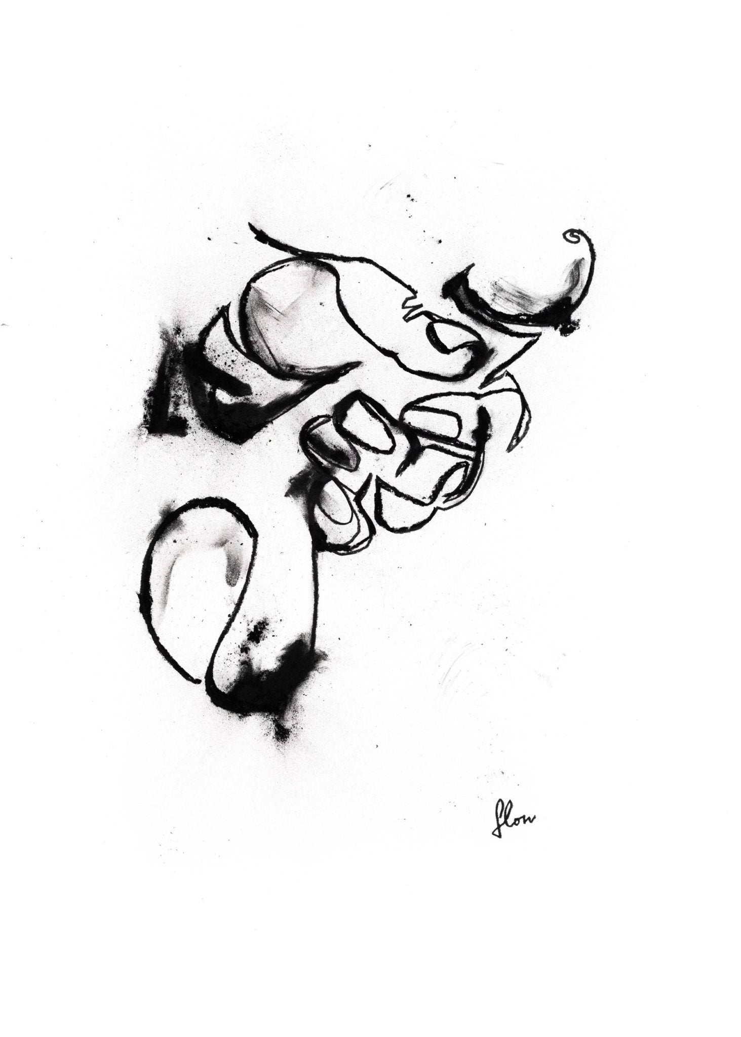 Masturbating penis - FLOWSOFLY art kunst