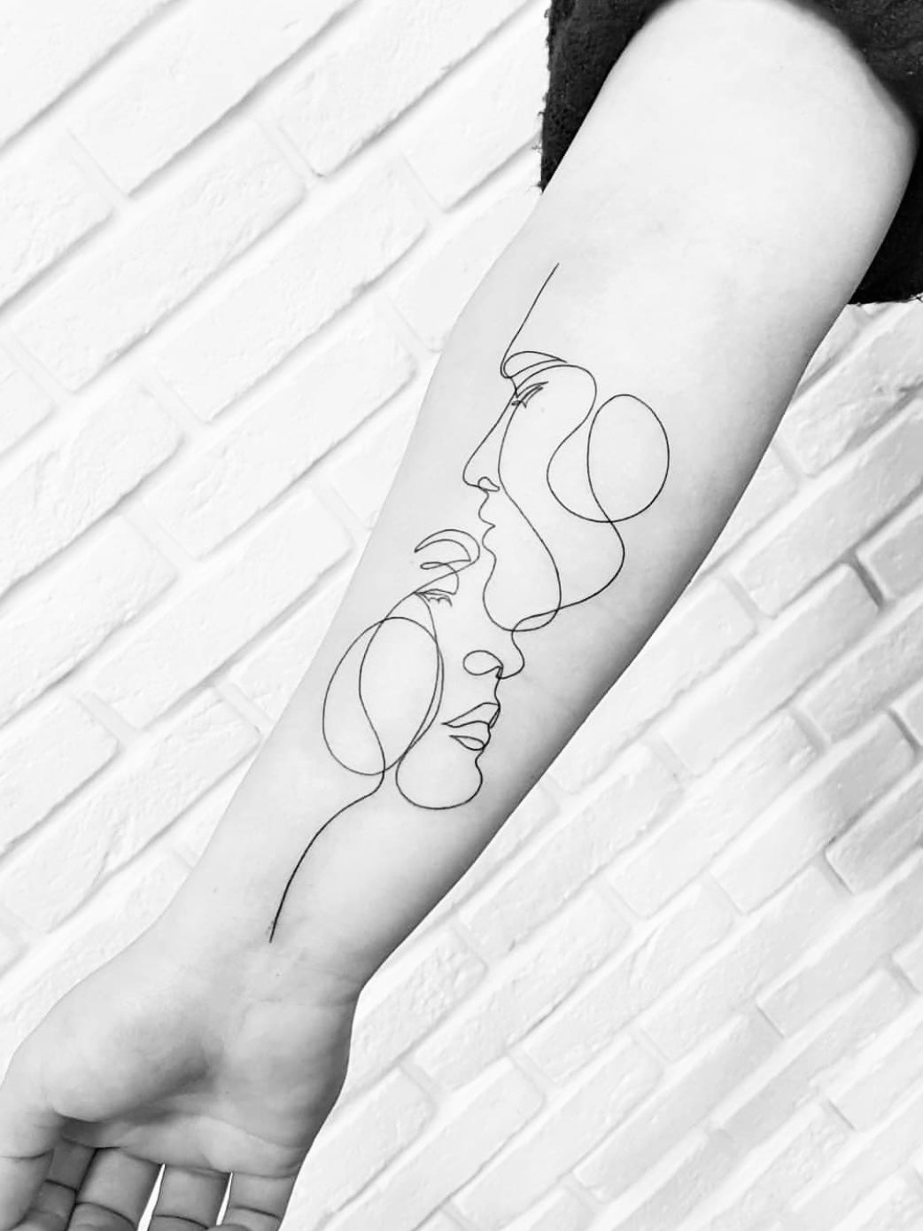 sketch flowers tattoo designs black line anime temporary tattoos lion tiger  fox whale water transfer tattoo fake sexy body art - AliExpress